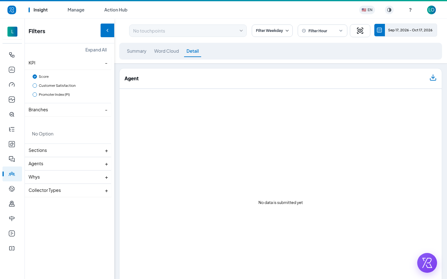 Agent Insight detail tab