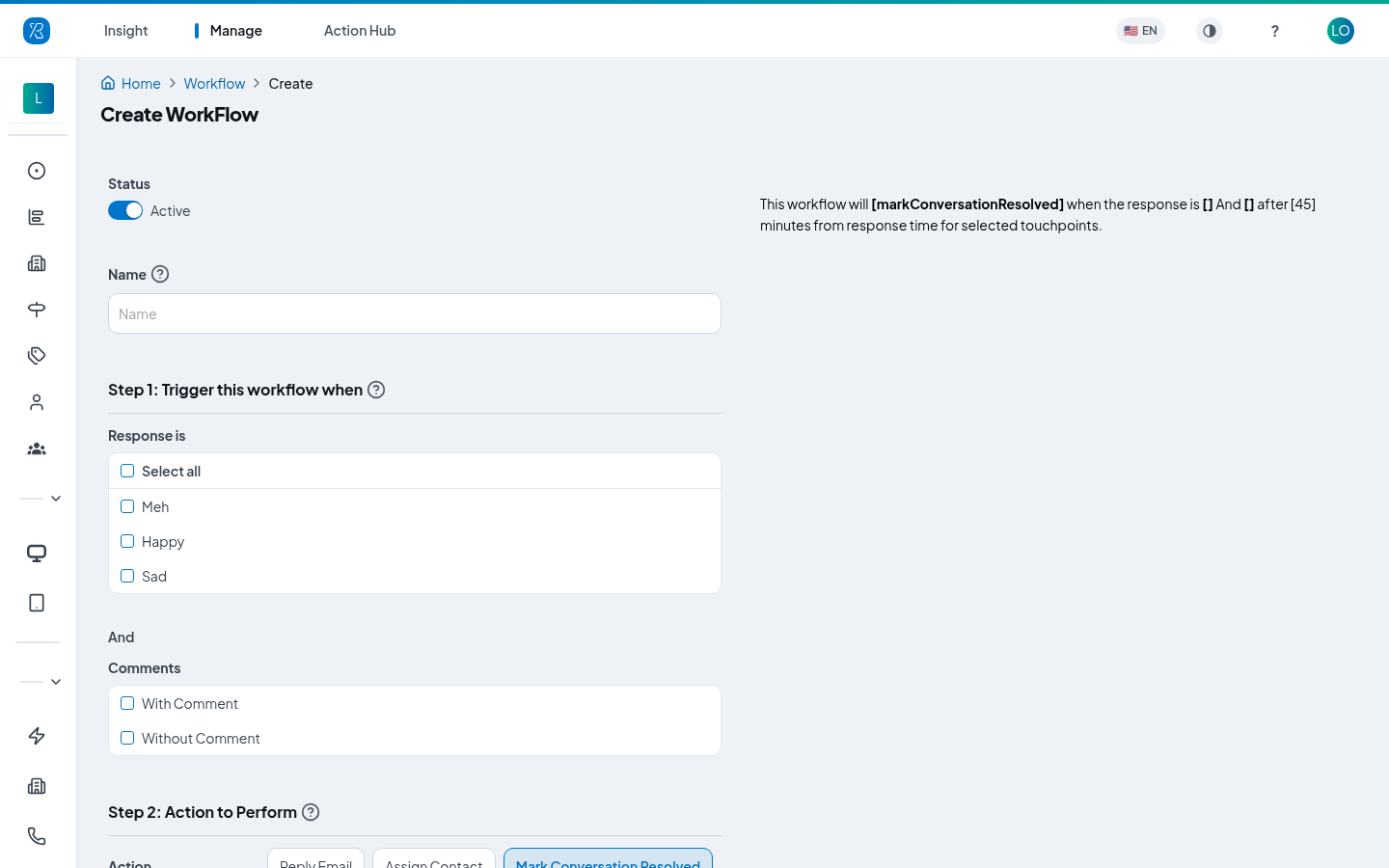 Create a workflow Create a workflow