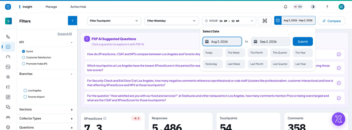 Date range picker